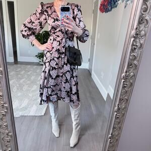 Anthropologie Caballero Collection Maxi Wrap Style Dress